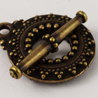 17mm Antique Brass Tierracast Pewter Bali Toggle Clasp #CK532-General Bead