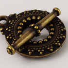 17mm Antique Brass Tierracast Pewter Bali Toggle Clasp #CK532-General Bead