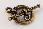 20mm Antique Brass TierraCast Heirloom Toggle Clasp #CLD050-General Bead