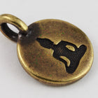 17mm Antique Brass Tierracast Buddha Charm #CK624-General Bead