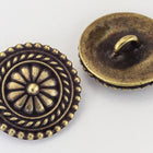 18mm Antique Brass TierraCast Bali Button (15 Pcs) #CK627-General Bead