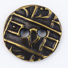 18mm Antique Brass TierraCast Round Coin Button (20 Pcs) #CK629-General Bead