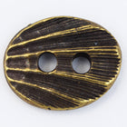 17mm Antique Brass TierraCast Oval Shell Button (20 Pcs) #CK631-General Bead