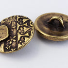 17mm Antique Brass TierraCast Amor Round Button (20 Pcs) #CK645-General Bead