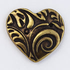 15mm Antique Brass TierraCast Amor Button (20 Pcs) #CK646-General Bead