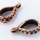 1/4" Antique Copper TierraCast Pewter Hammered Bail (20 Pcs) #CK745-General Bead
