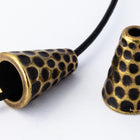 13mm Antique Brass TierraCast Hammered Cone #CK747-General Bead