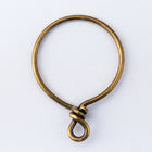 20mm Antique Brass TierraCast Brass Wire Hoop 17 Gauge (10 Pcs) #CK802-General Bead
