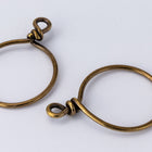 20mm Antique Brass TierraCast Brass Wire Hoop 17 Gauge (10 Pcs) #CK802-General Bead