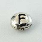 6mm x 5mm Antique Silver Tierracast Pewter Letter "F" Bead #CKF237-General Bead
