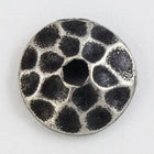6mm Antique Silver Tierracast Pewter Hammered Bead Cap (25 Pcs) #CKB417-General Bead