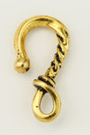25mm Antique Gold Tierracast Pewter Twisted Hook Clasp (20 Pcs) #CK560-General Bead