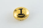 6mm x 5mm Antique Gold Tierracast Pewter Letter "I" Bead #CKI238-General Bead