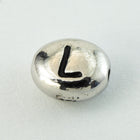 6mm x 5mm Antique Silver Tierracast Pewter Letter "L" Bead #CKL237-General Bead