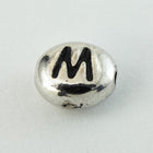 6mm x 5mm Antique Silver Tierracast Pewter Letter "M" Bead #CKM237-General Bead