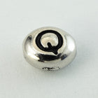 6mm x 5mm Antique Silver Tierracast Pewter Letter "Q" Bead #CKQ237-General Bead