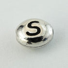 6mm x 5mm Antique Silver Tierracast Pewter Letter "S" Bead #CKS237-General Bead