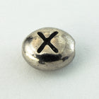 6mm x 5mm Antique Silver Tierracast Pewter Letter "X" Bead #CKX237-General Bead