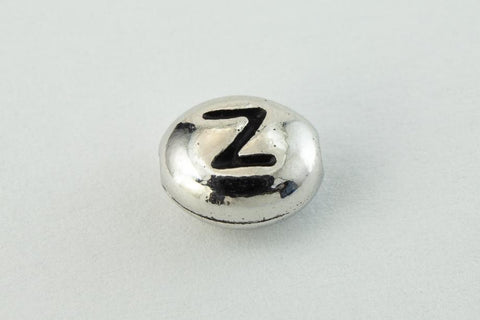 6mm x 5mm Antique Silver Tierracast Pewter Letter "Z" Bead #CKZ237-General Bead