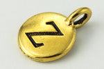 17mm Antique Gold Tierracast Pewter Letter "Z" Charm #CKZ251-General Bead