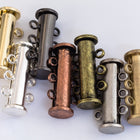 20mm x 10mm Matte Gold 3 Loop Magnetic Slide Clasp #CLG188-General Bead