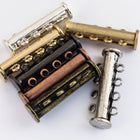 26mm x 10mm Matte Gold 4 Loop Magnetic Slide Clasp #CLG189-General Bead