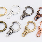 33mm x 19mm Gunmetal Round Swivel Clasp #CLC192-General Bead