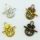 12mm Bright Gold Spiral Toggle Clasp #CLA144-General Bead