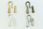 24mm Bright Silver Hook and Eye Clasp #CLB209-General Bead