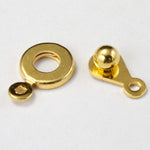 10mm Gold Button Clasp #CLA005-General Bead