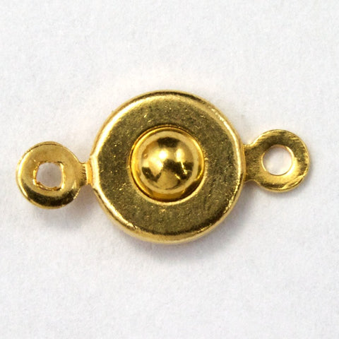 10mm Gold Button Clasp #CLA005-General Bead