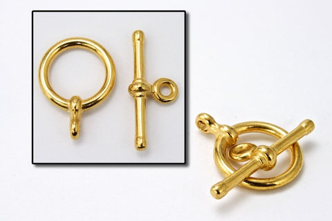 8mm Gold Toggle Clasp #CLA030-General Bead