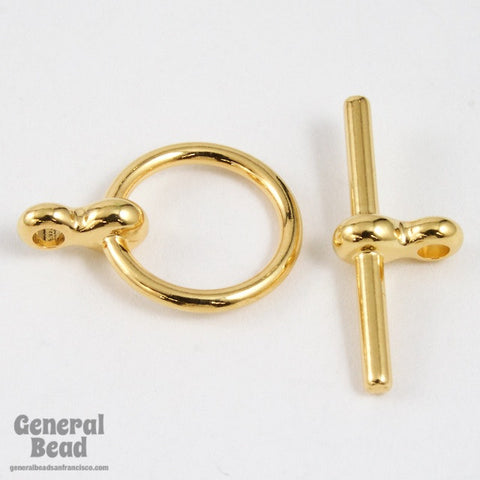 11mm Gold Simple Toggle Clasp #CLA031-General Bead