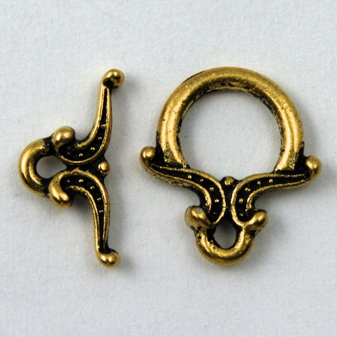 13mm Antique Gold Keepsake Toggle Clasp #CLA051-General Bead