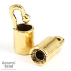 31mm Gold Tone Hook and Eye Cord End Clasp Set #CLA090-General Bead