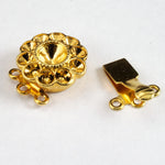 12mm Gold Flower Clasp #CLA094-General Bead