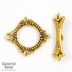 20mm Antique Gold Trefoil Toggle Clasp #CLA116-General Bead