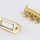 20mm x 17mm Gold 3 Loop Magnetic Clasp #CLA156-General Bead