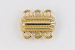 20mm x 17mm Gold 3 Loop Magnetic Clasp #CLA156-General Bead