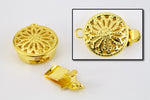 10mm Gold Filigree Box Clasp #CLA164-General Bead