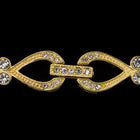 44mm x 10mm Bright Gold Pavé Crystal 1 Loop Buckle Clasp #CLA173-General Bead