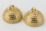 18mm x 13mm Bright Gold Round Studded Magnetic Clasp #CLA181-General Bead