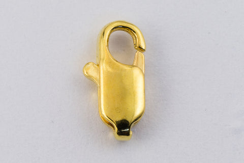 10mm x 4mm Bright Gold Rectangular Lobster Clasp #CLA184-General Bead