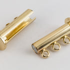 20mm x 10mm Bright Gold 3 Loop Magnetic Slide Clasp #CLA188-General Bead