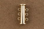 20mm x 10mm Bright Gold 3 Loop Magnetic Slide Clasp #CLA188-General Bead