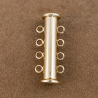 26mm x 10mm Bright Gold 4 Loop Magnetic Slide Clasp #CLA189-General Bead