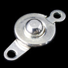 10mm Silver Button Clasp (2 Sets) #CLB005-General Bead