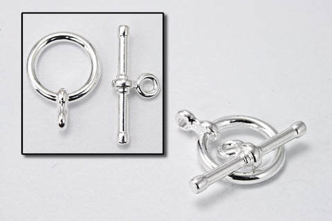8mm Silver Toggle Clasp #CLB030-General Bead