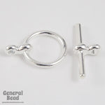 11mm Silver Simple Toggle Clasp #CLB031-General Bead