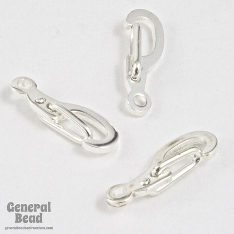 10mm Silver Spring Hook Clasp #CLB042-General Bead